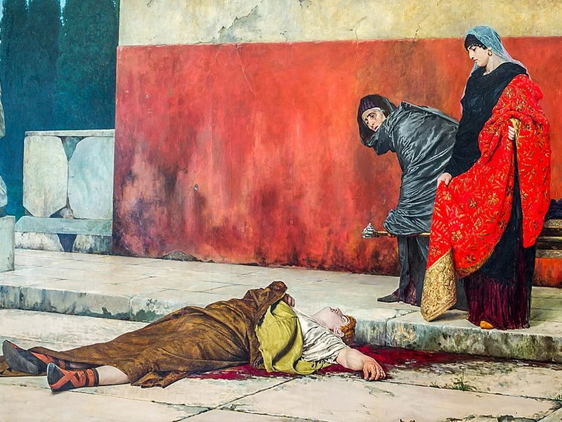 1858-		Vasilij Sergeevič Smirnov - La morte di Nerone